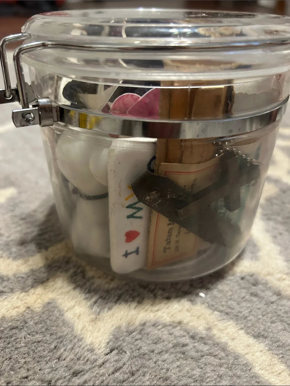 Mystery jar filled with vintage and modern sm trinkets